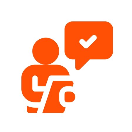 Orange quality icon