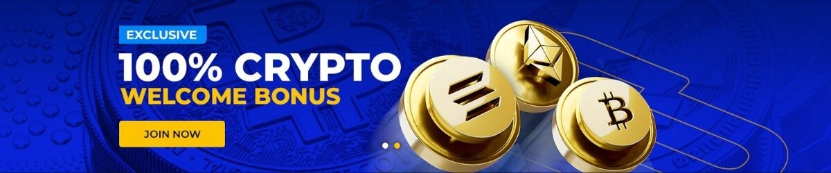 SportsBetting crypto welcome bonus.
