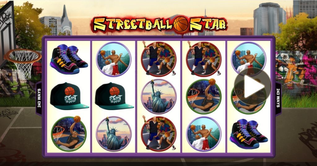 Streetball Star Olympic slots gameplay.