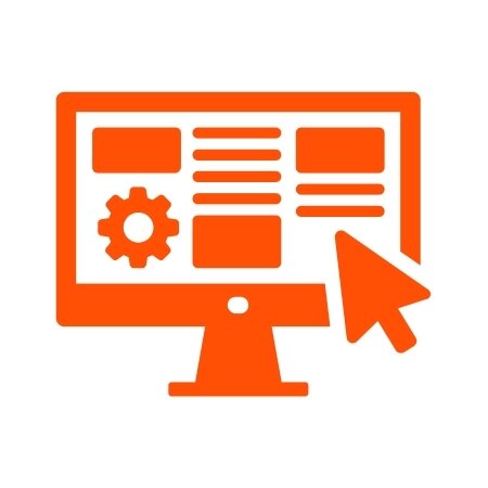 Orange user interface icon