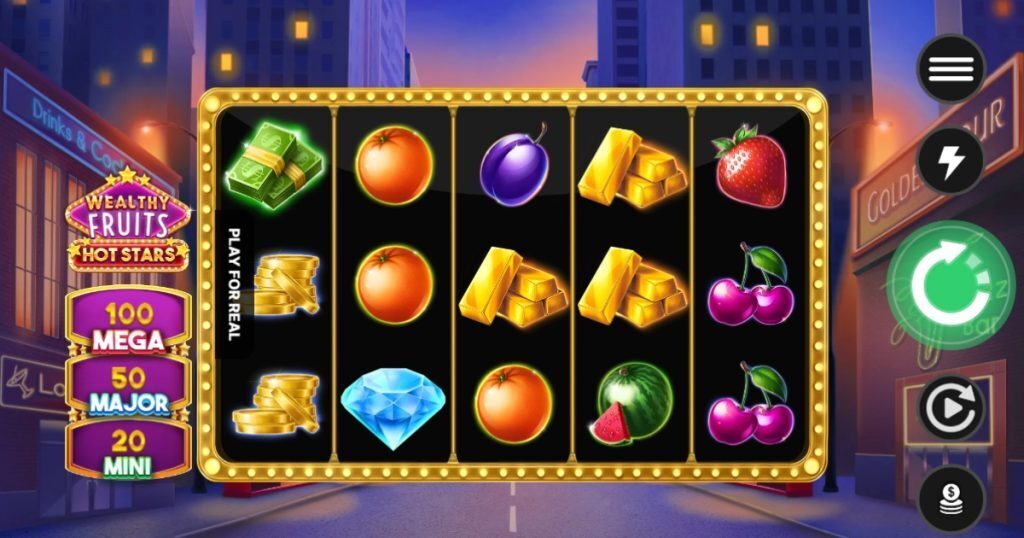 Wealthy Fruits Hot Stars online fruit slots gameplay.