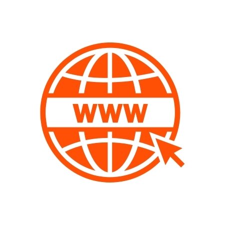 Orange webpage icon.