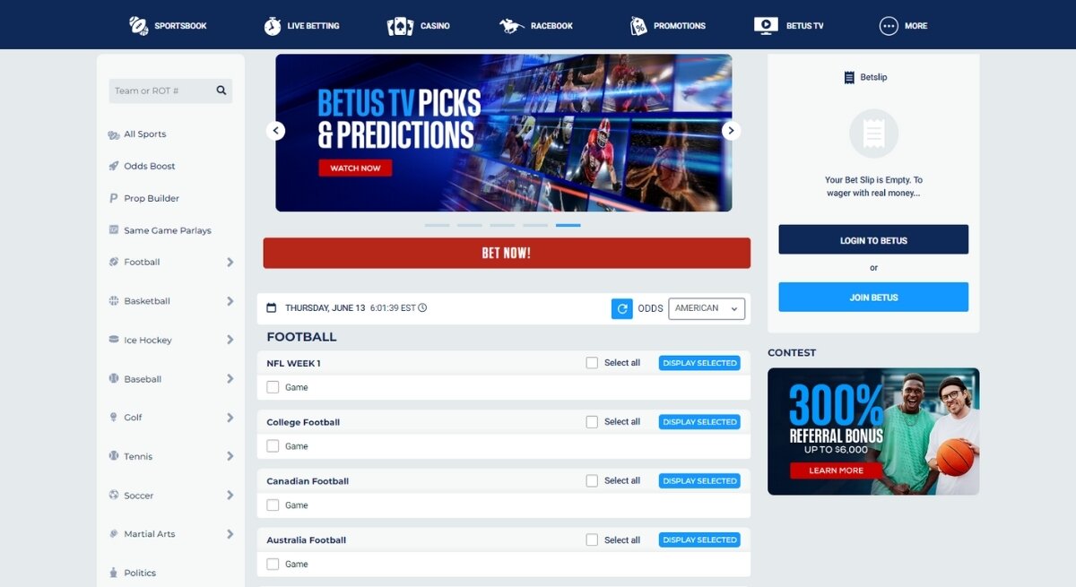 BetUS sportsbook