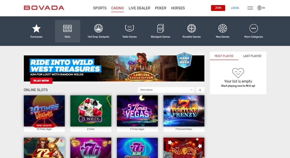 Bovada casino