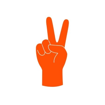 Split Pair hand signal for blackjack