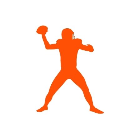 Orange quarterback icon