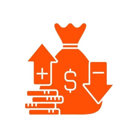 Orange wagering icon
