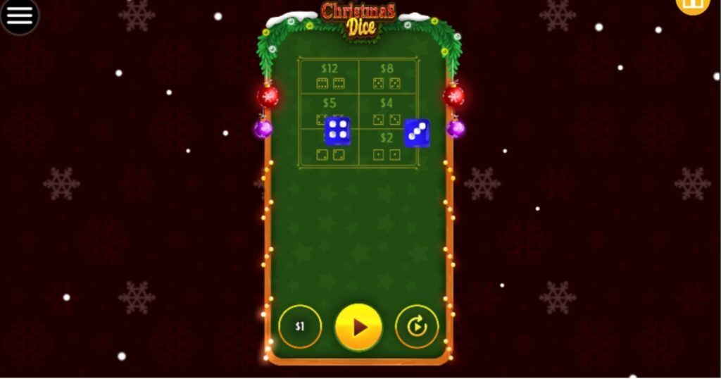 Christmas Dice gameplay