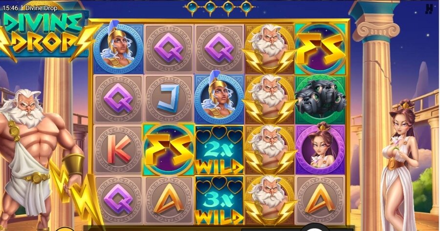 Divine Drop pokies gameplay