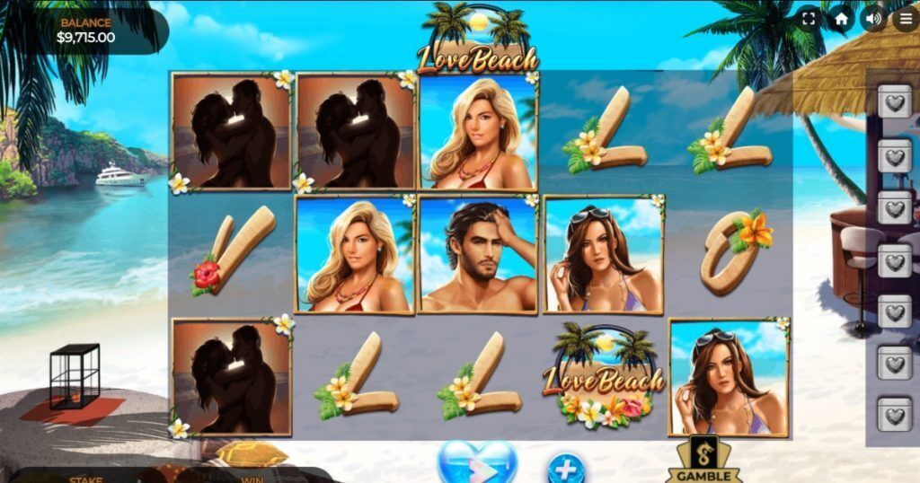 Love Beach summer slot gameplay