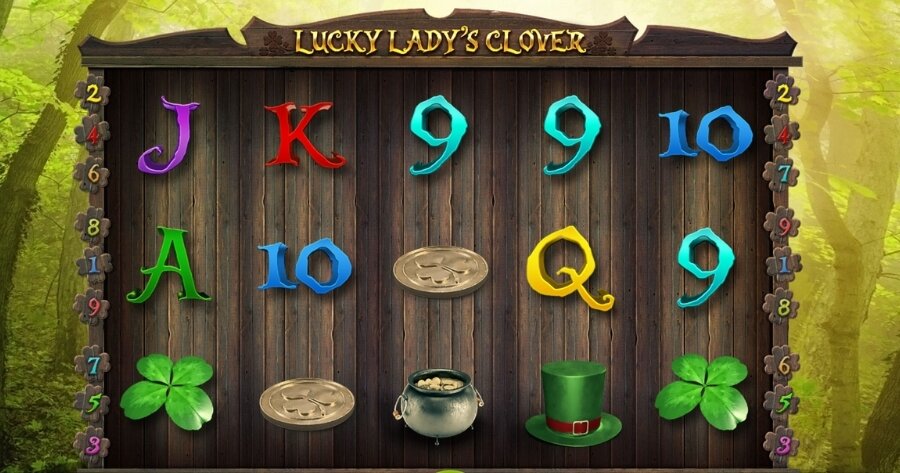 Lucky Lady's Clover pokies gameplay.
