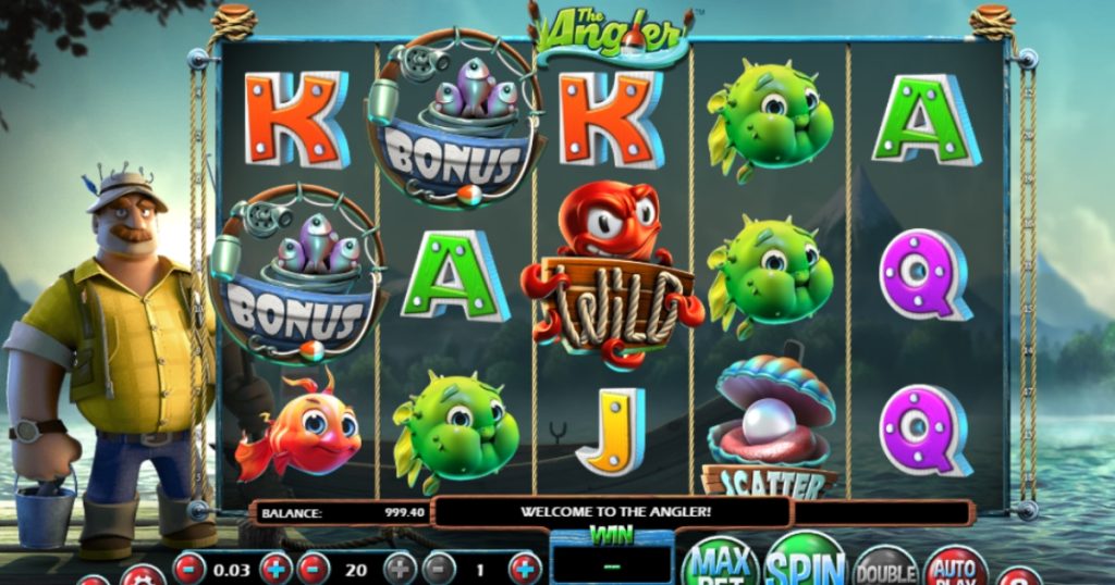 The Angler summer slot gameplay.