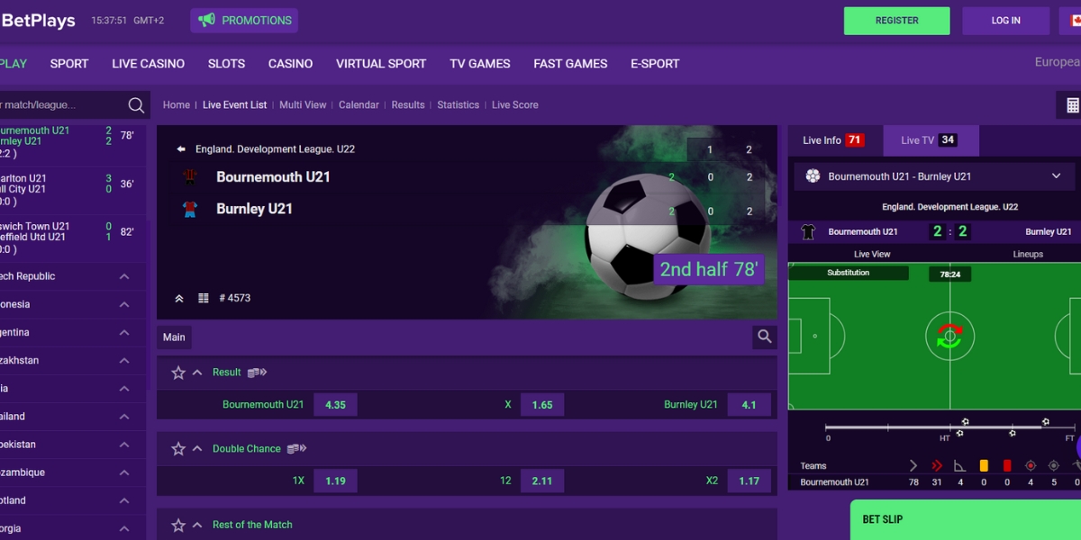 In-Play Feature of BetPlays Sports Betting.