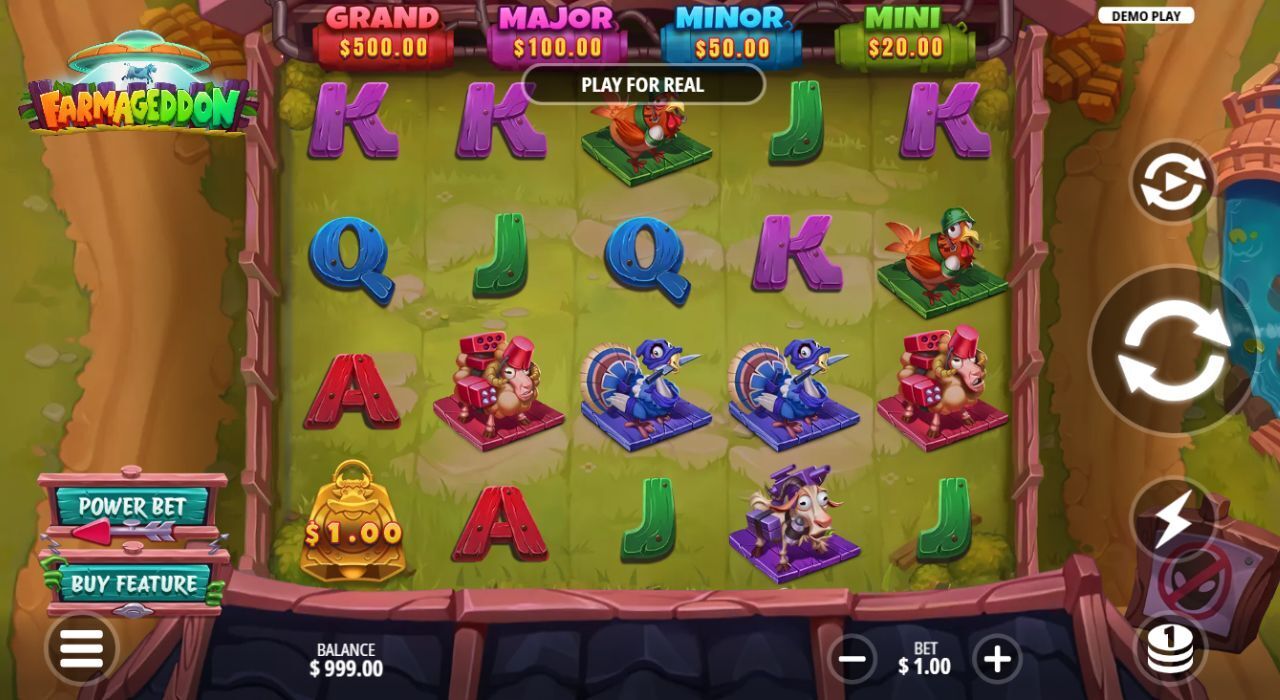 Farmageddon online slot gameplay.