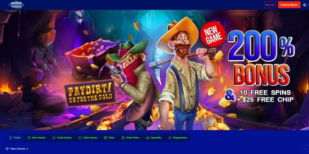 Vegas Casino Online welcome offer.