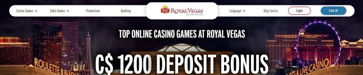 Royal Vegas Homepage Banner