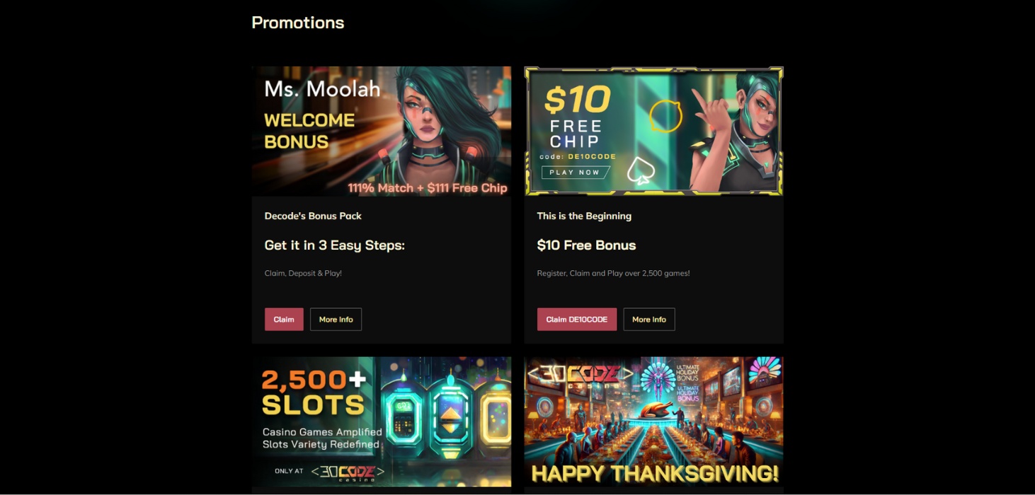 Decode Casino Promotions