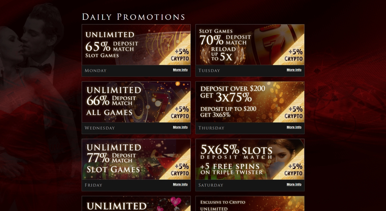 Lucky Red Casino Promotions Page