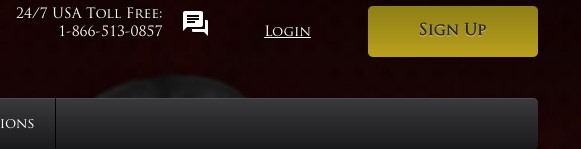 Lucky Red Casino sign up option