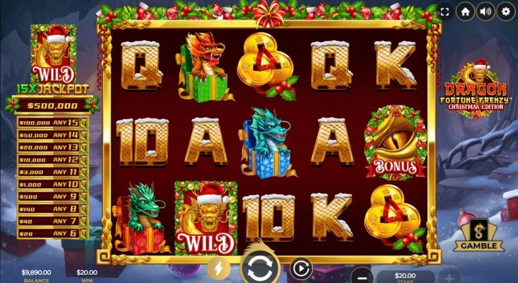 Dragon Fortune Frenzy - Christmas Edition slot machine game