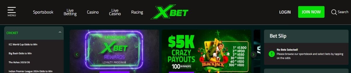XBet cricket betting site