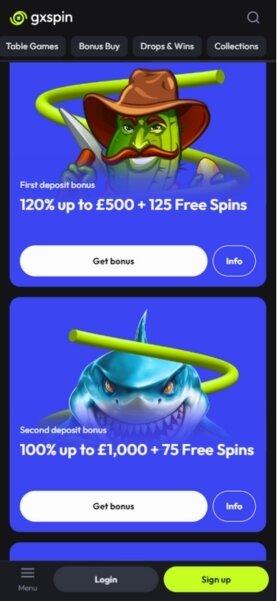 GxSpin Mobile Promotions