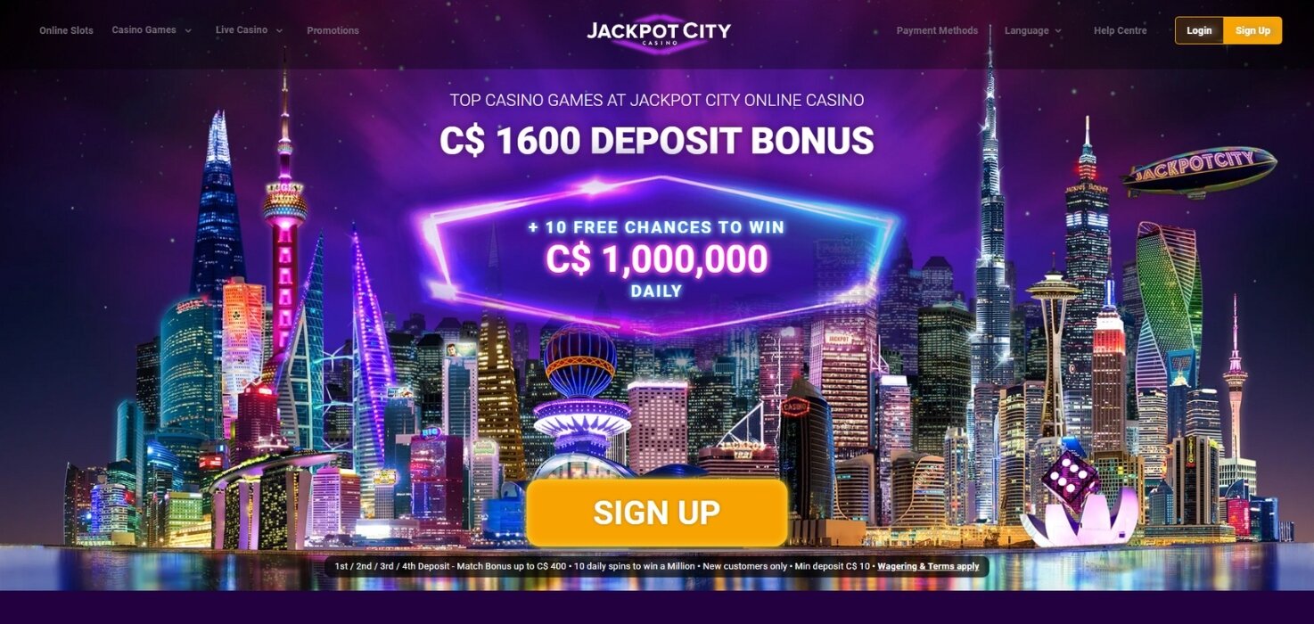 Jackpot City Home Page