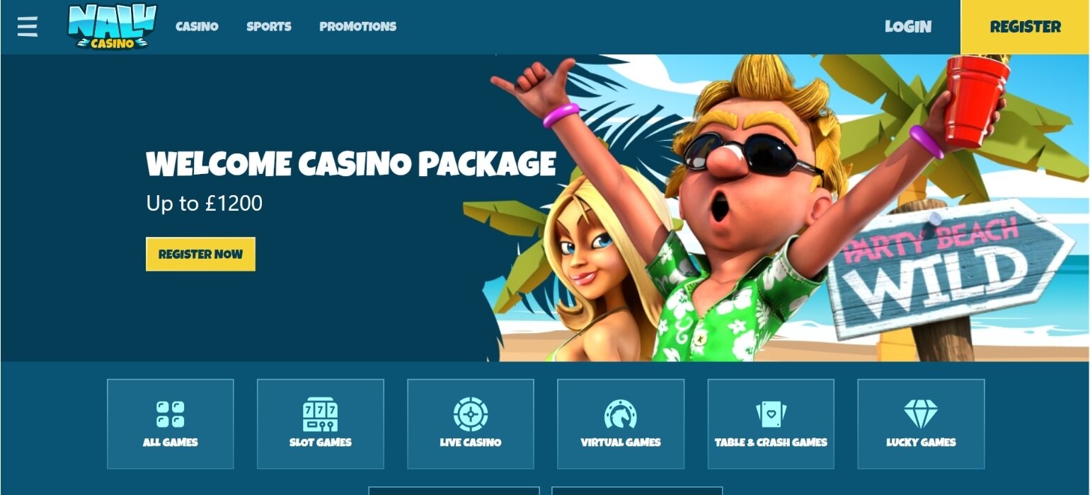Nalu Casino Online Home Page