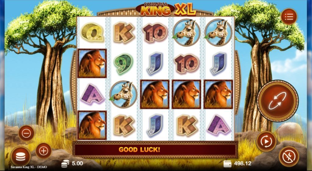 Savannah King XL cats slots