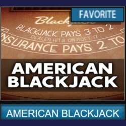 A standard blackjack experience with clear rules and options.