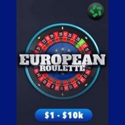 European Roulette table game