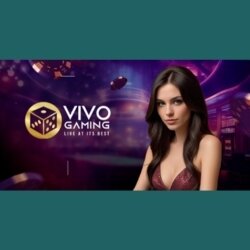 A luxurious live-dealer Infinite Casino Hold'em experience by Vivo Gaming, blending high-stakes poker excitement with stunning visual elements.