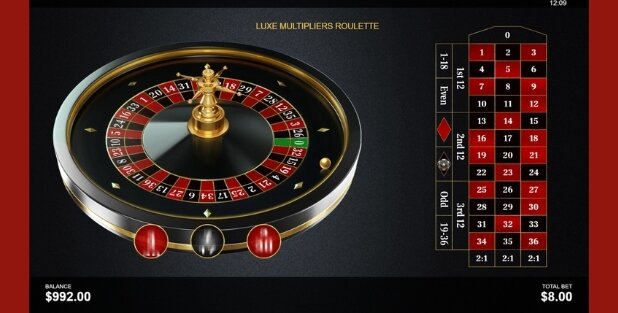Luxe Multipliers Roulette online