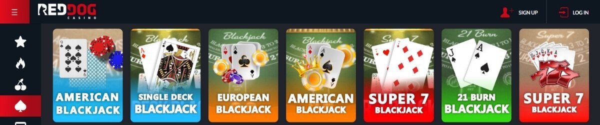 Red Dog Super 7 Blackjack