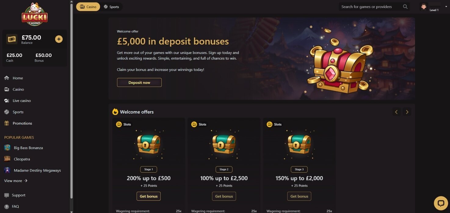Lucki Casinp promotions