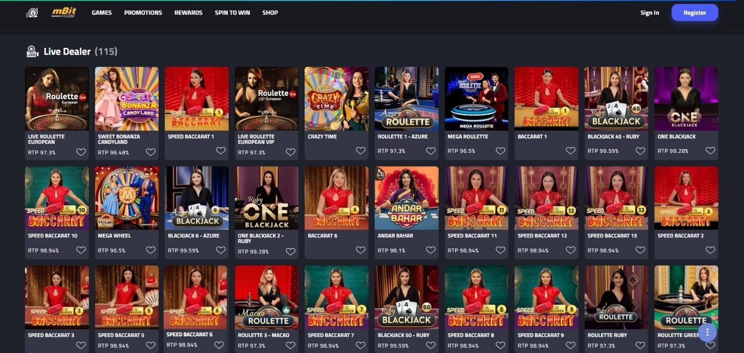 mbitCasino Live Dealers