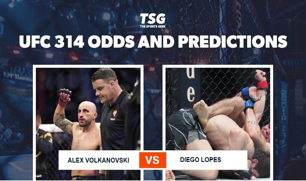 UFC 314 odds and predictions
