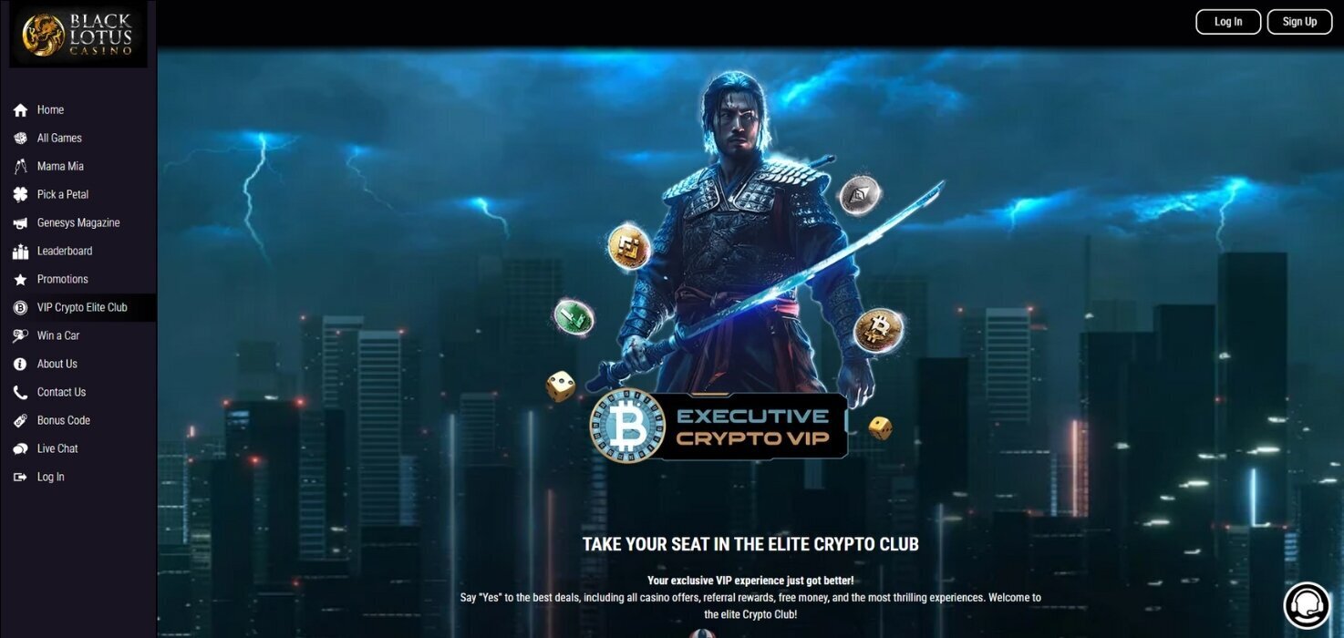 Black Lotus Casino Crypto VIP Program