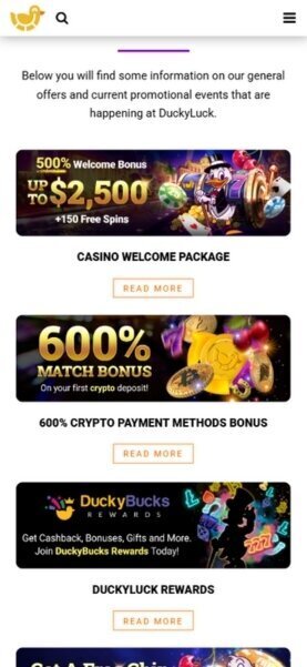DuckyLuck Mobile PRomotions