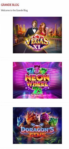 Grande Vegas Casino blog