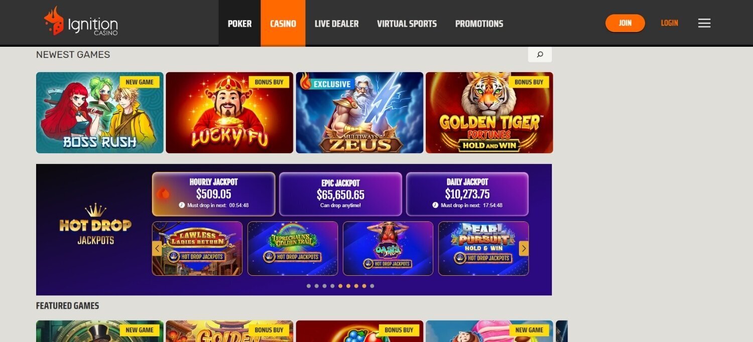 Ignition Casino Games