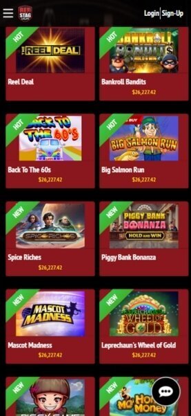 Red Stag Mobile Slots