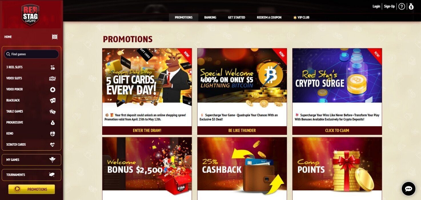 Red Stag Casino Promotions