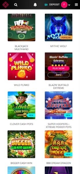 SlotsandCasino Mobile Homepage