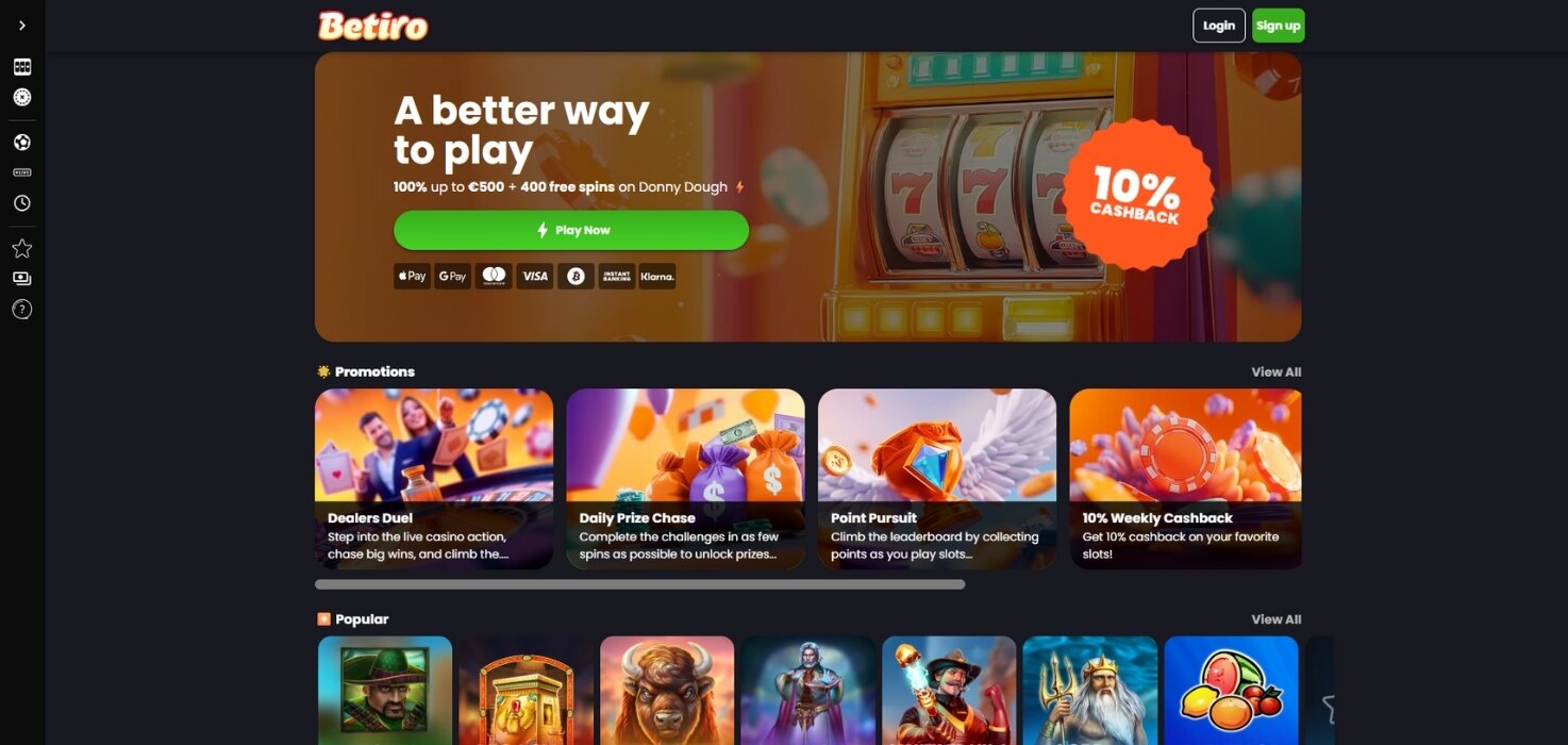 Betiro Homepage