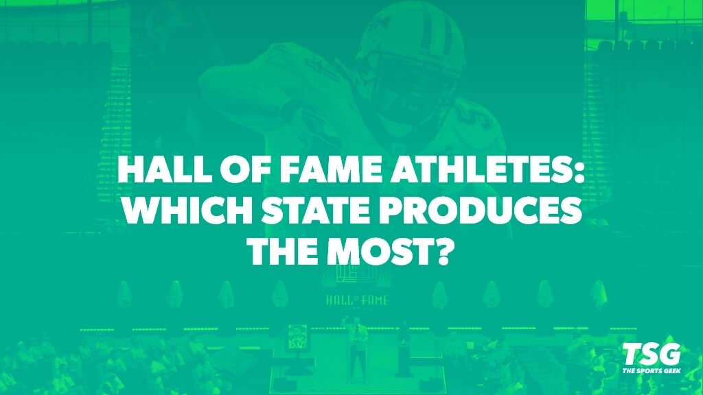 Hall of Fame Athletes by State