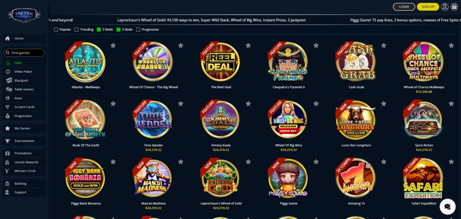 Lincoln Casino Slots