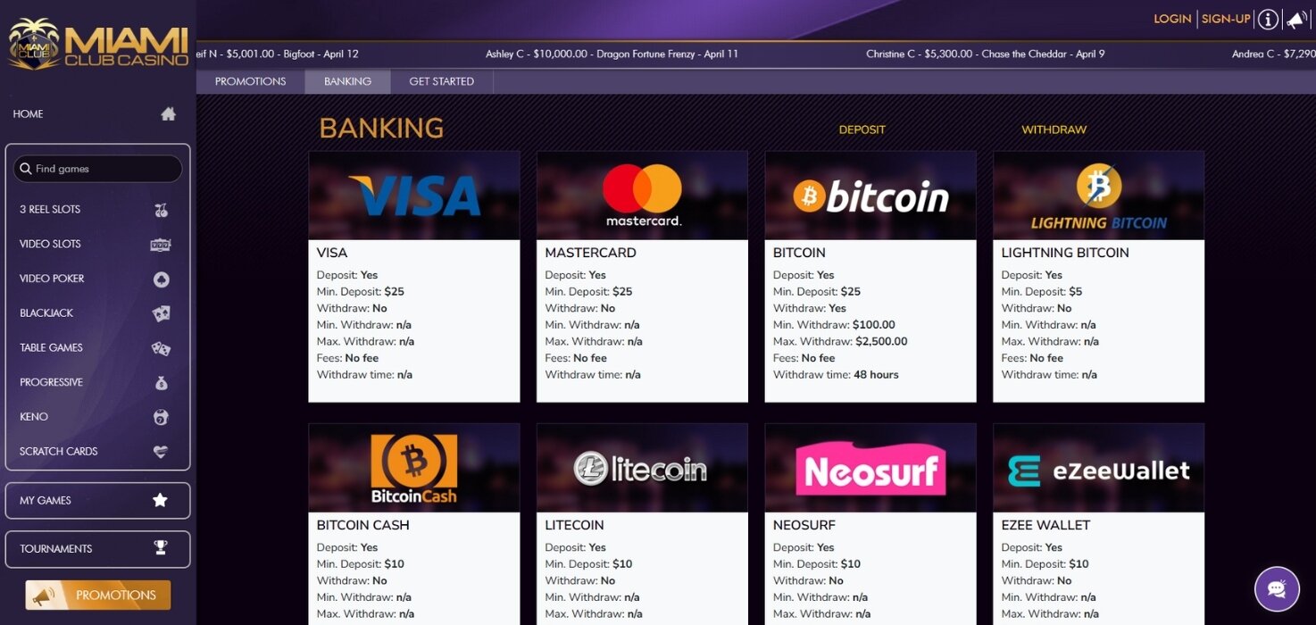 Miami Club Banking