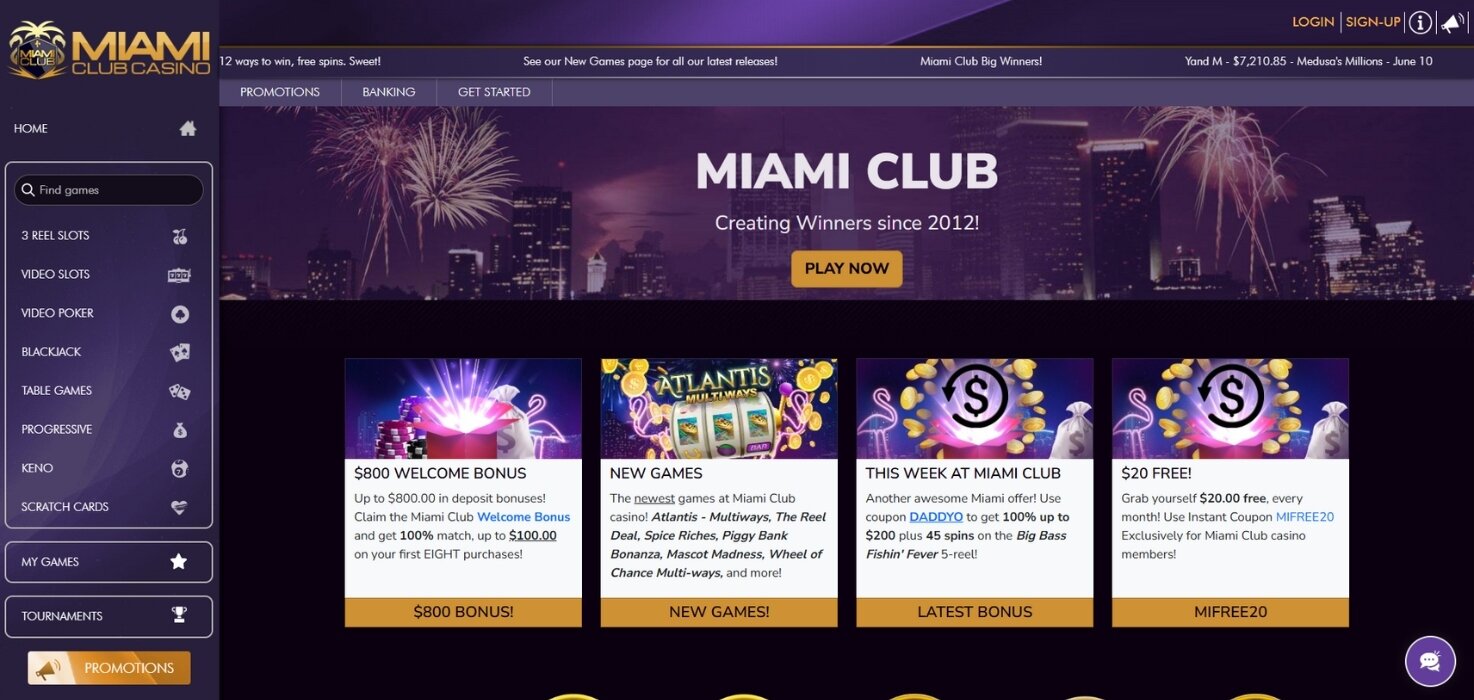 Miami Club Homepage