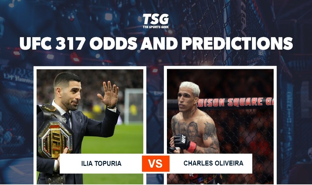 UFC 317 odds and predictions